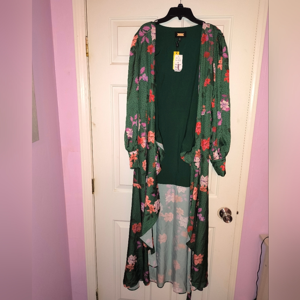 Floral Green Maxi Dress